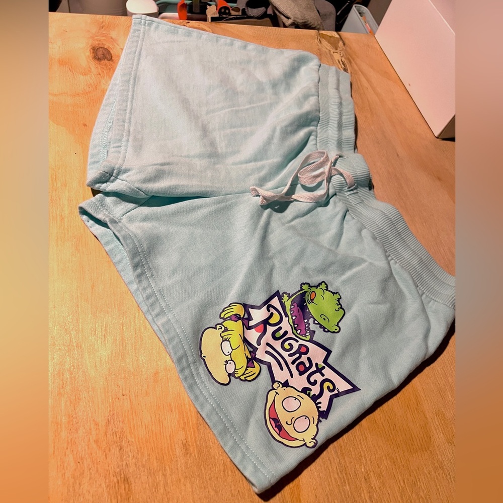 Large Rugrats Sea foam / turquoise  Shorts